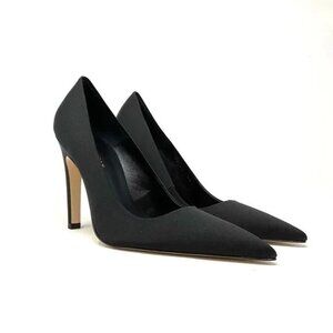 NWOB Good American The Icon Pointed Toe‎ Pump in Black Heels Size GA001 Size 10
